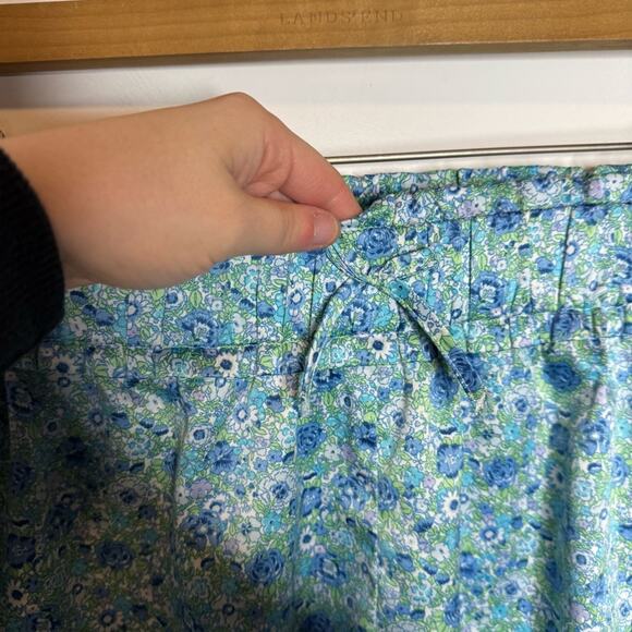 For Love & Lemons Alana Blue Floral Print Feminine Flowy Satin PJ Shorts Size XS - Picture 5 of 8